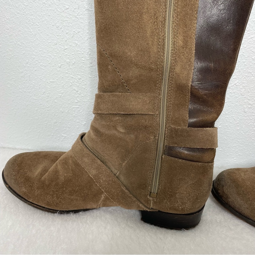 UGG Cydnee Brown Suede Leather Tall Riding Boots size 8.5 - Picture 9 of 16